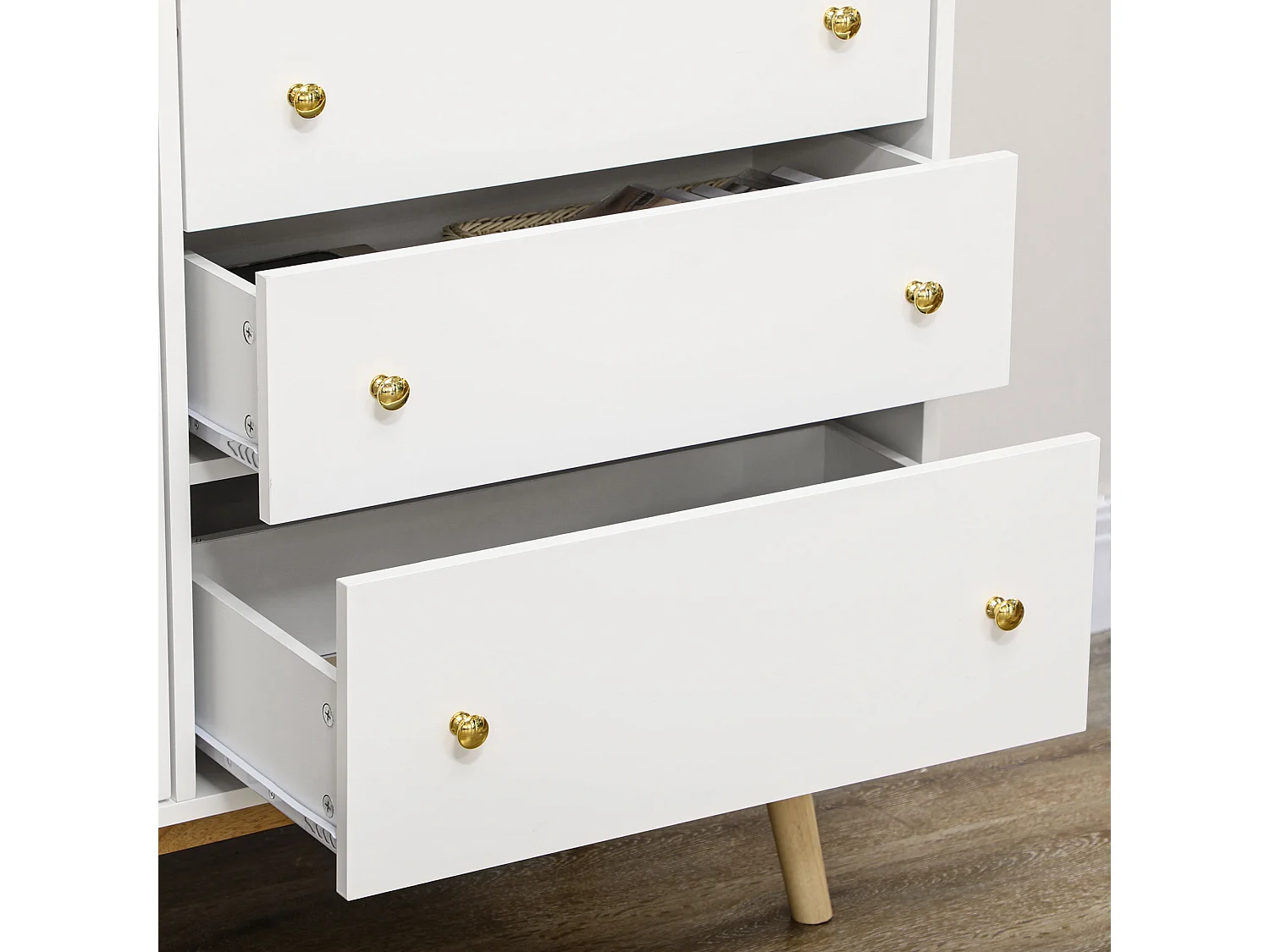 Aparador de cocina blanco 160x40x80 cm HOMCOM