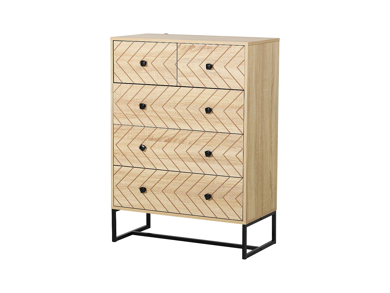 Armario auxiliar color de madera natural 80x39.5x110 cm HOMCOM