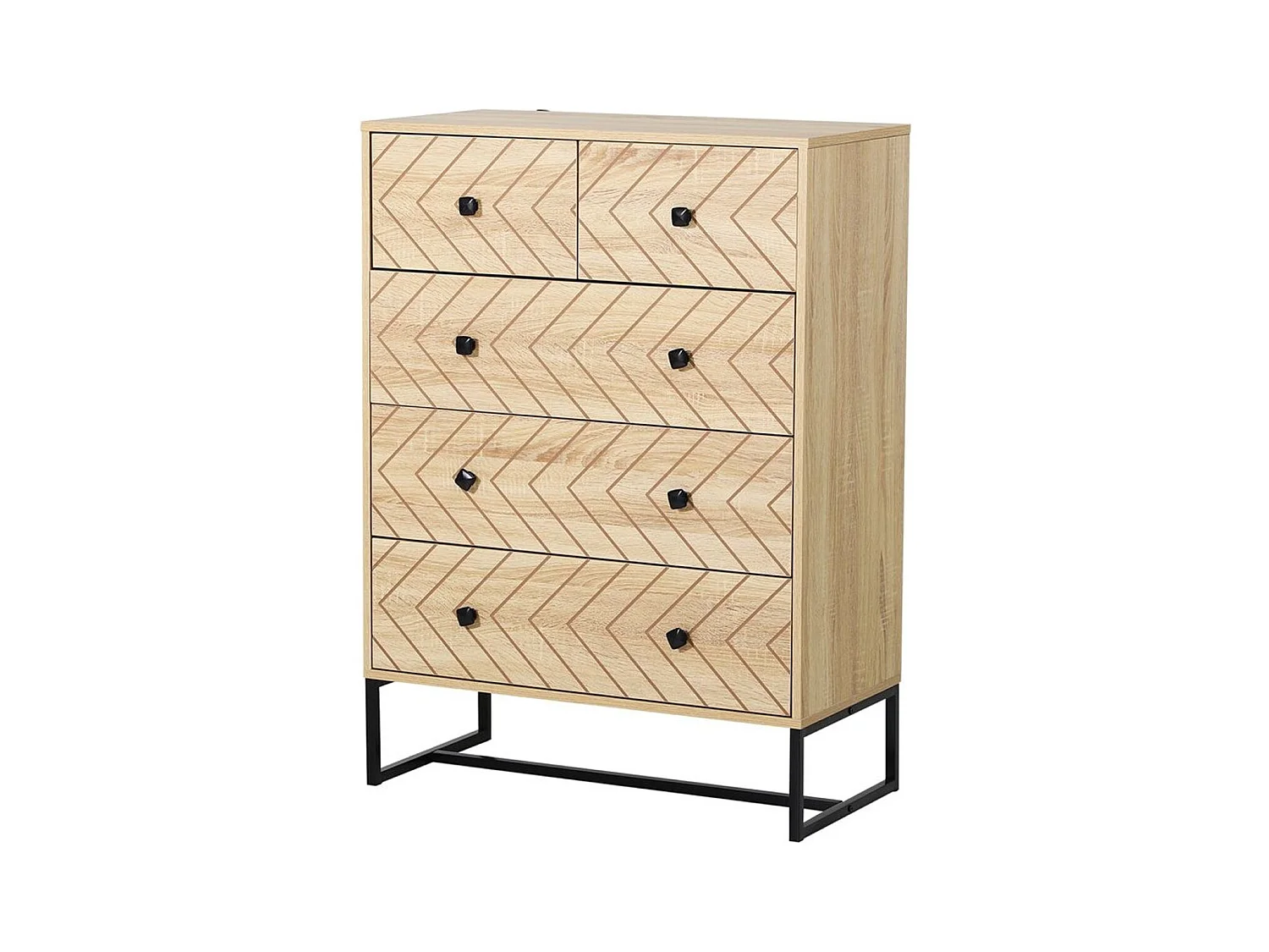 Armario auxiliar color de madera natural 80x39.5x110 cm HOMCOM