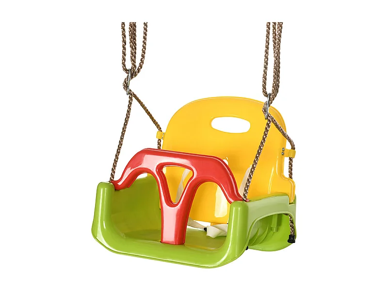 Balançoire pour enfants – 42 x 33 x 120-180 cm – Multicolore – Polypropylène et polyéthylène