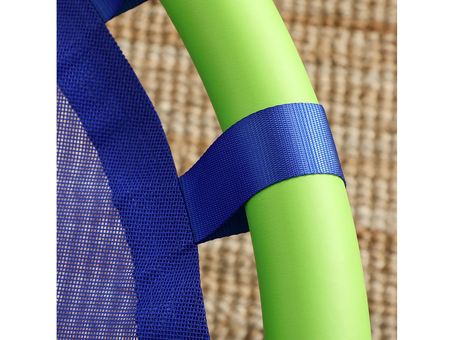 Columpio infantil azul 100x100x180 cm Outsunny