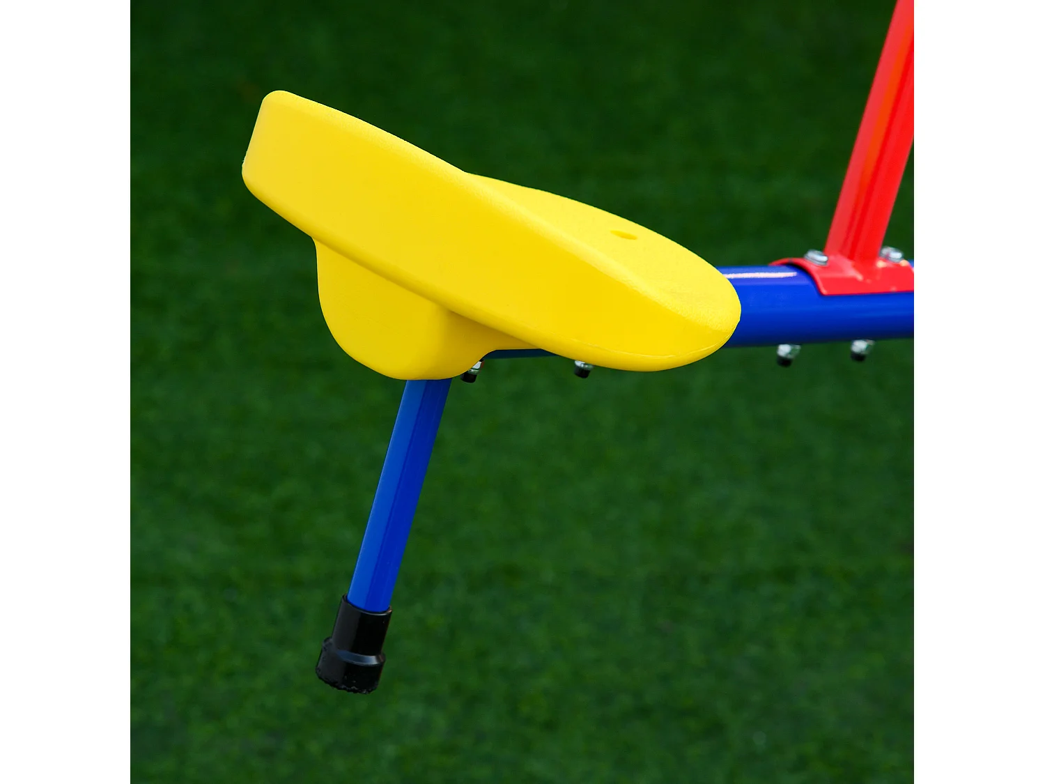 Balancín giratorio infantil multicolor 182x77x63 cm Outsunny