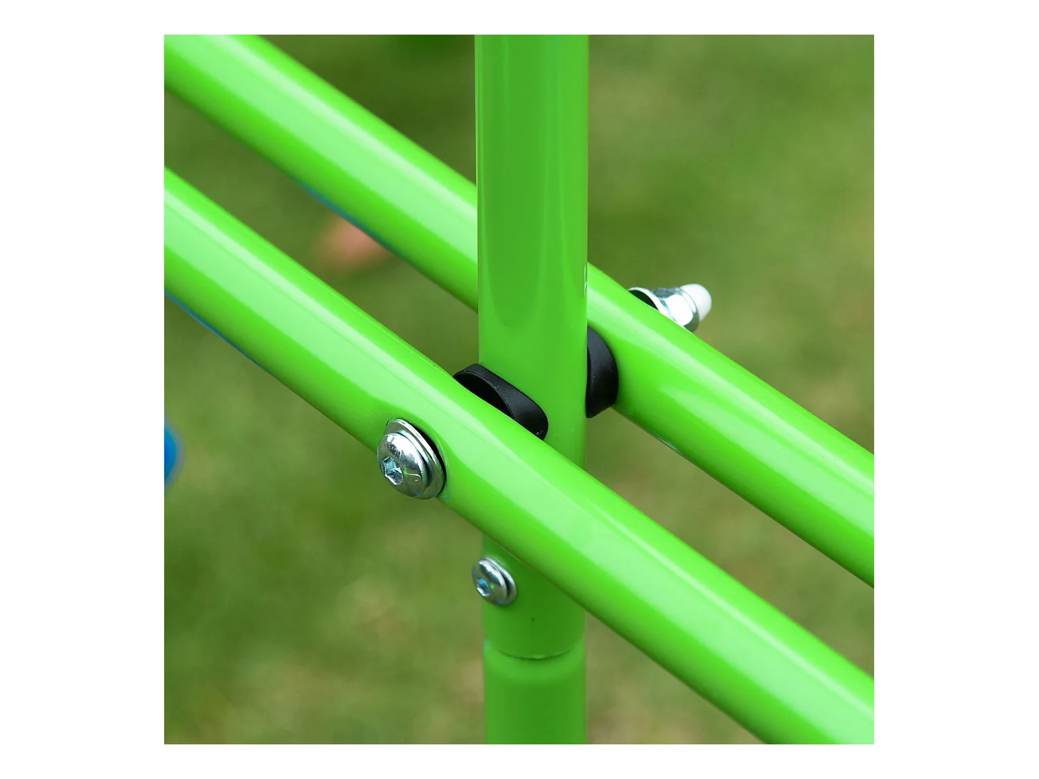 Columpio de jardín verde 280x140x178 cm Outsunny