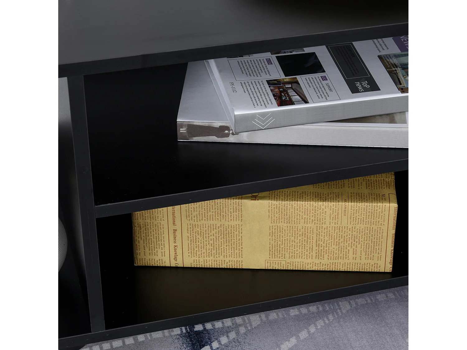 Mesa para tv negro 80x40x40 cm HOMCOM