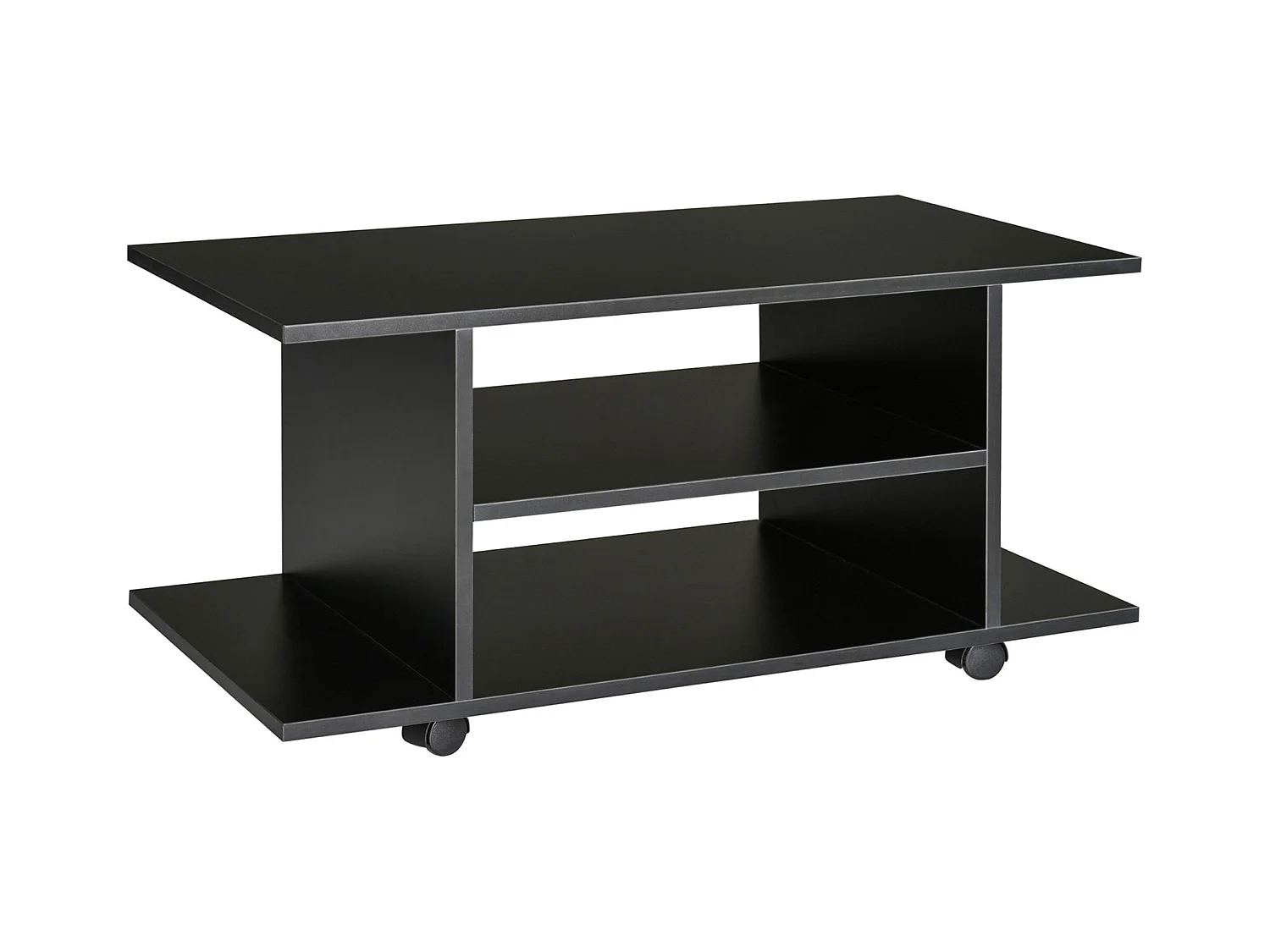 Mesa para tv negro 80x40x40 cm HOMCOM