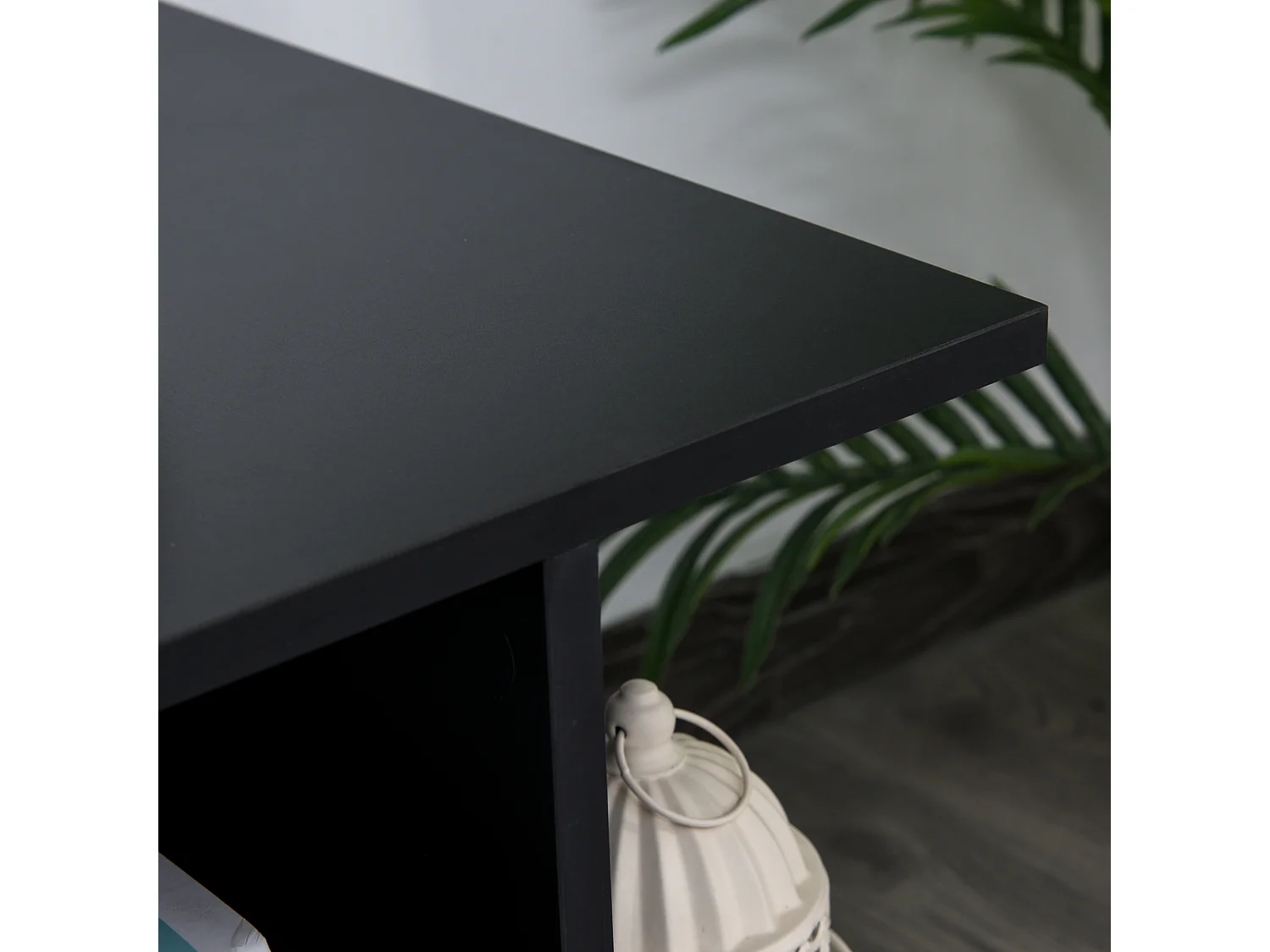 Mesa para tv negro 80x40x40 cm HOMCOM