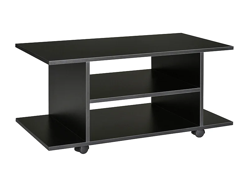 Mesa para tv negro 80x40x40 cm HOMCOM
