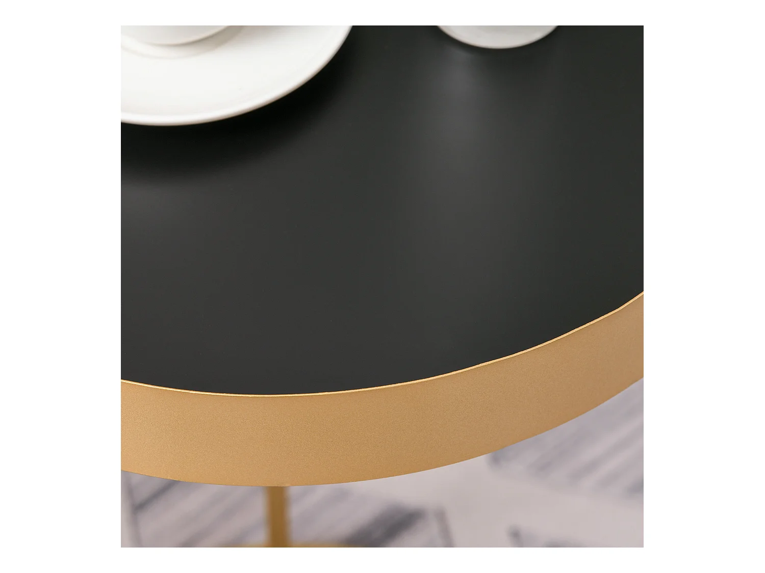 Juego de 2 mesas de café dorado 39x39x63 cm HOMCOM