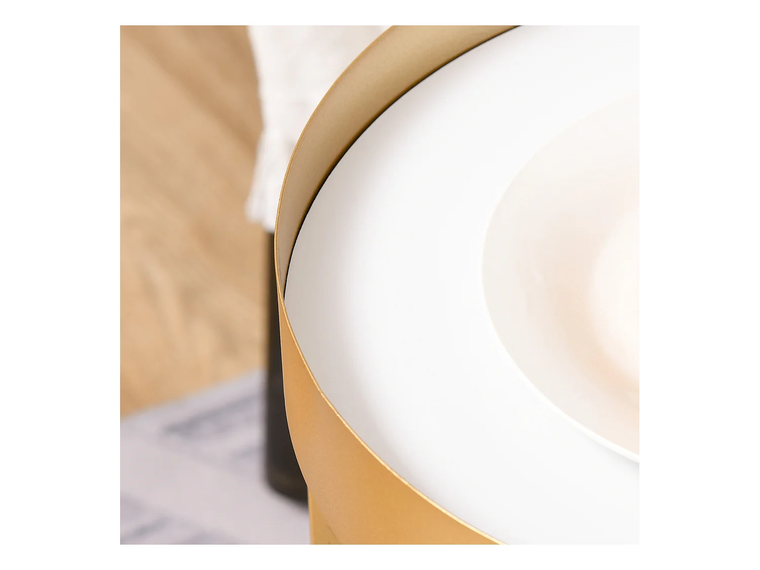 Juego de 2 mesas de café dorado 39x39x63 cm HOMCOM