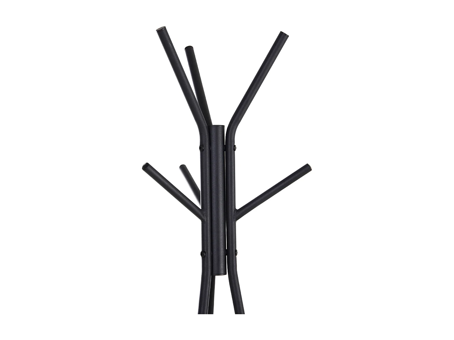 Perchero de pie metálico negro 46x52x182 cm HOMCOM