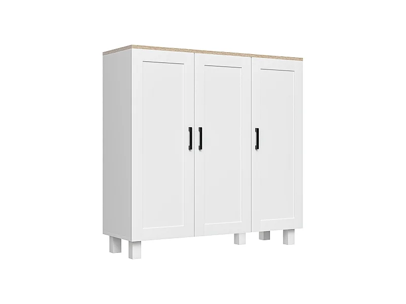 Aparador de cocina blanco 90x30x90 cm HOMCOM