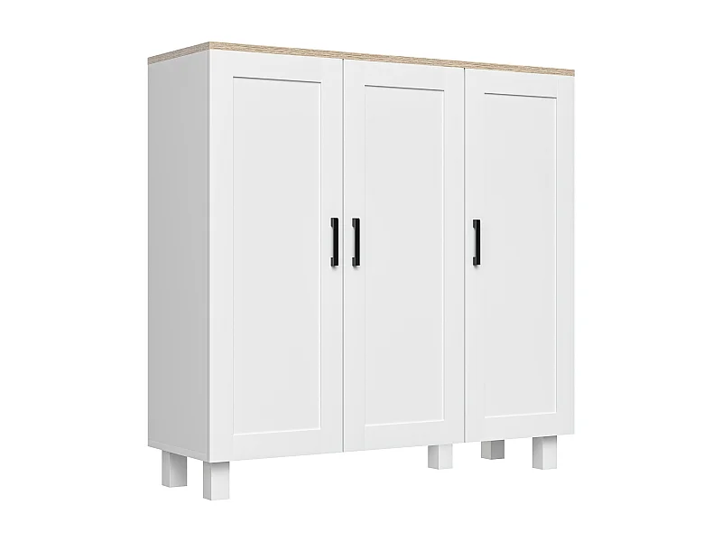 Aparador de cocina blanco 90x30x90 cm HOMCOM