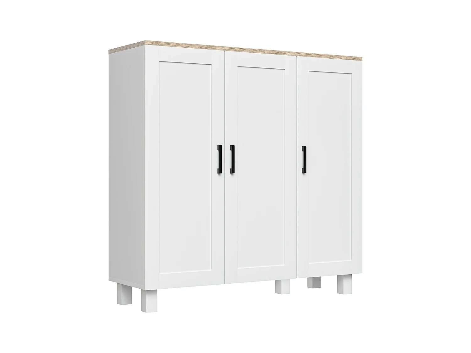 Aparador de cocina blanco 90x30x90 cm HOMCOM