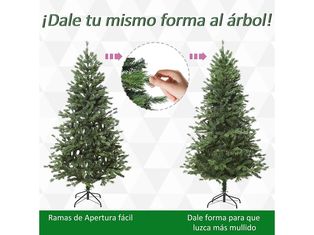 Árbol de navidad verde ø90x180 cm HOMCOM