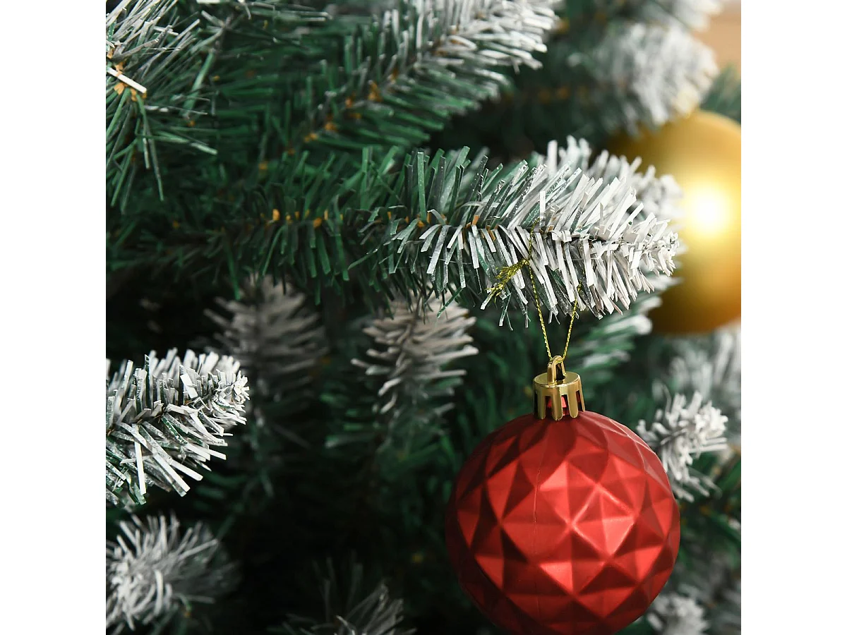 Árbol de navidad artificial verde 130x130x210 cm HOMCOM