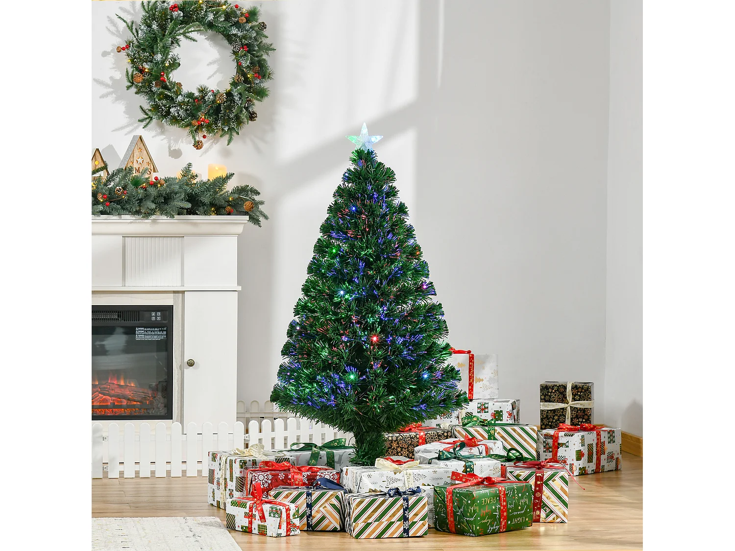 Árbol de navidad verde ø60x120 cm HOMCOM