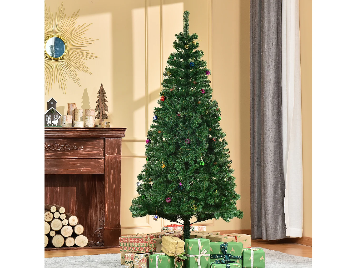 Árbol de navidad verde ø80x180 cm HOMCOM