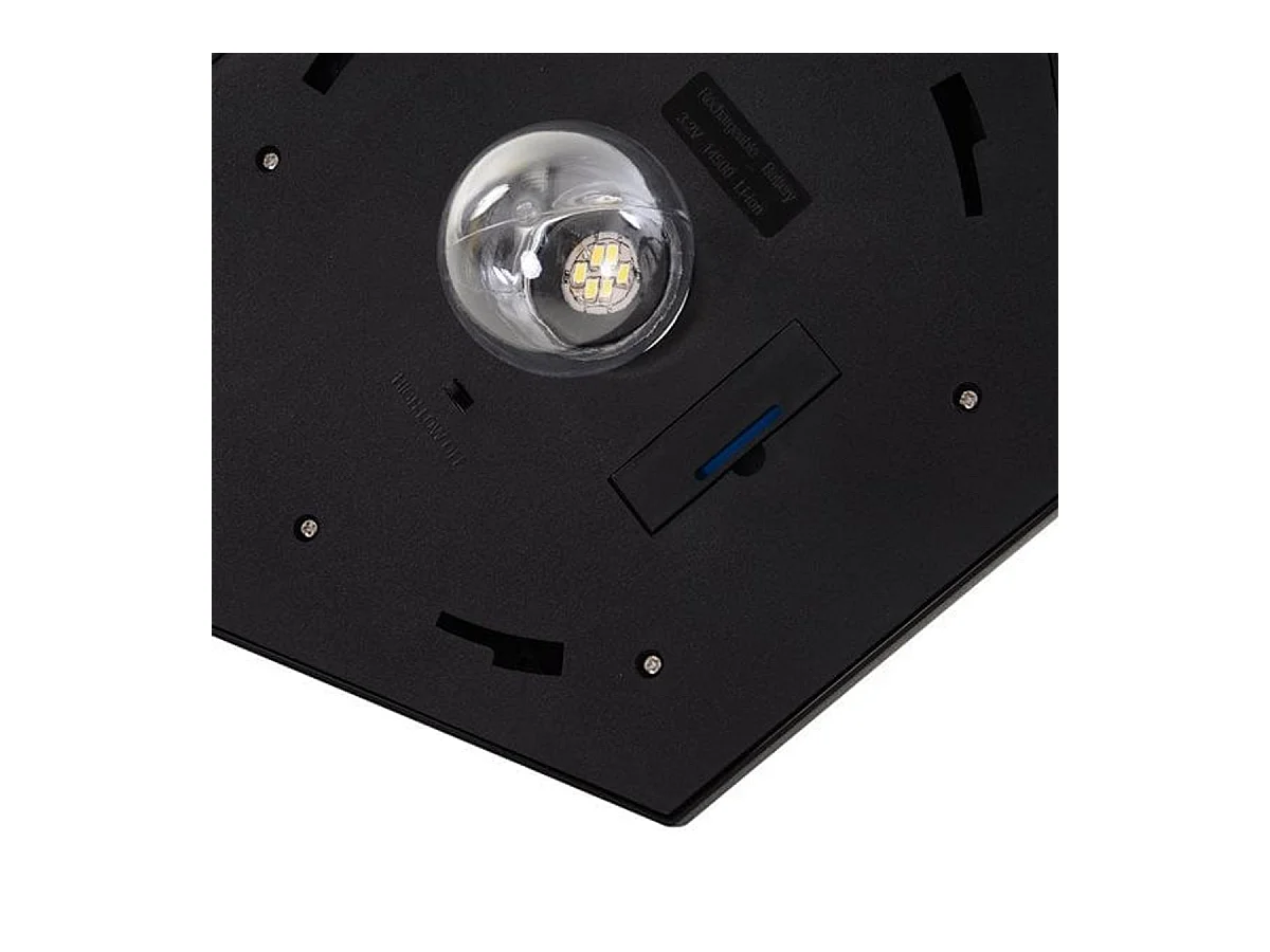 Farola solar exterior negro ø26.5x177 cm Outsunny