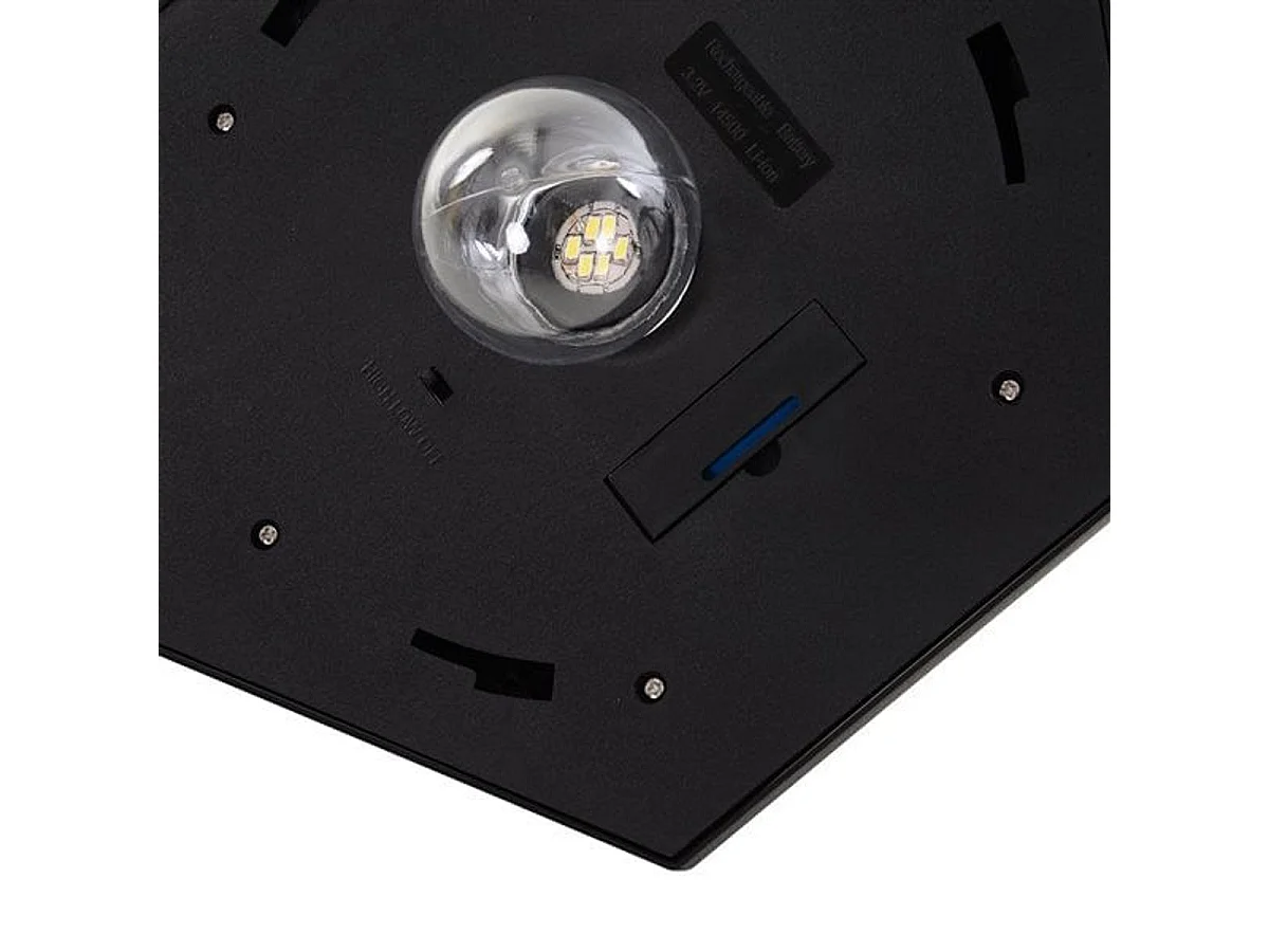 Farola solar exterior negro ø26.5x177 cm Outsunny