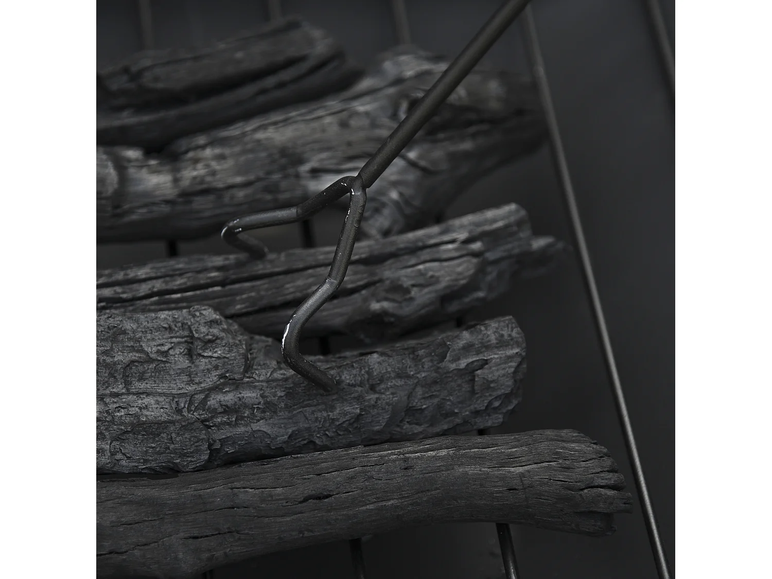 Brasero exterior negro 76x76x47 cm Outsunny