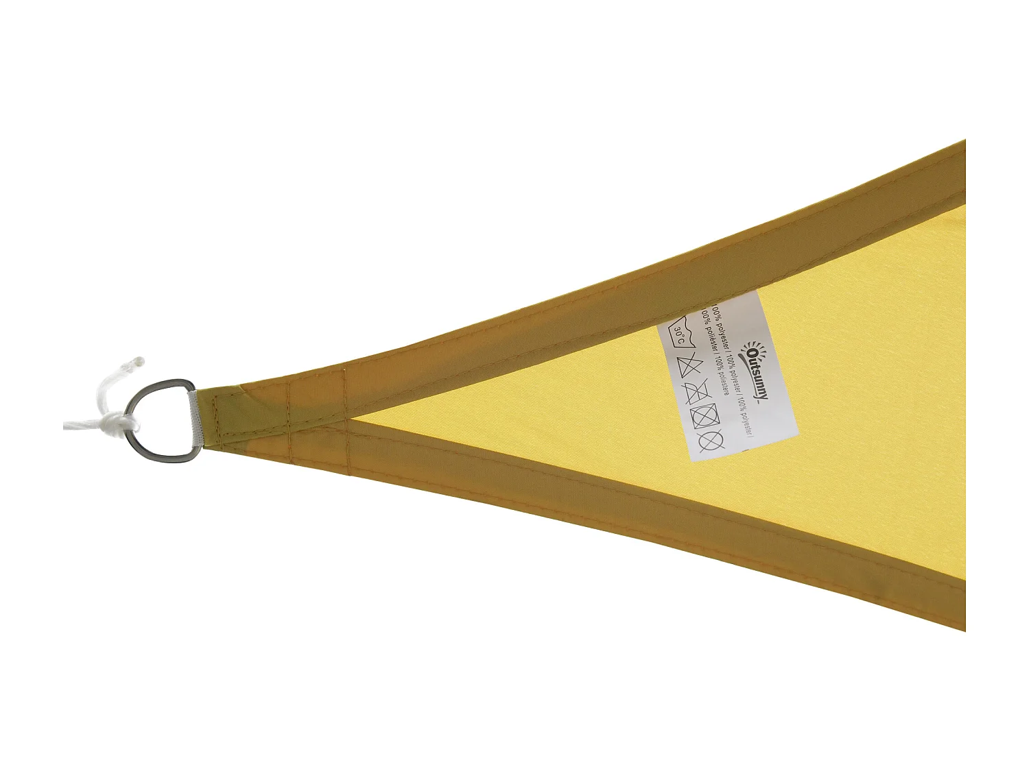 Toldo vela triangular arena 600x600x600 cm Outsunny