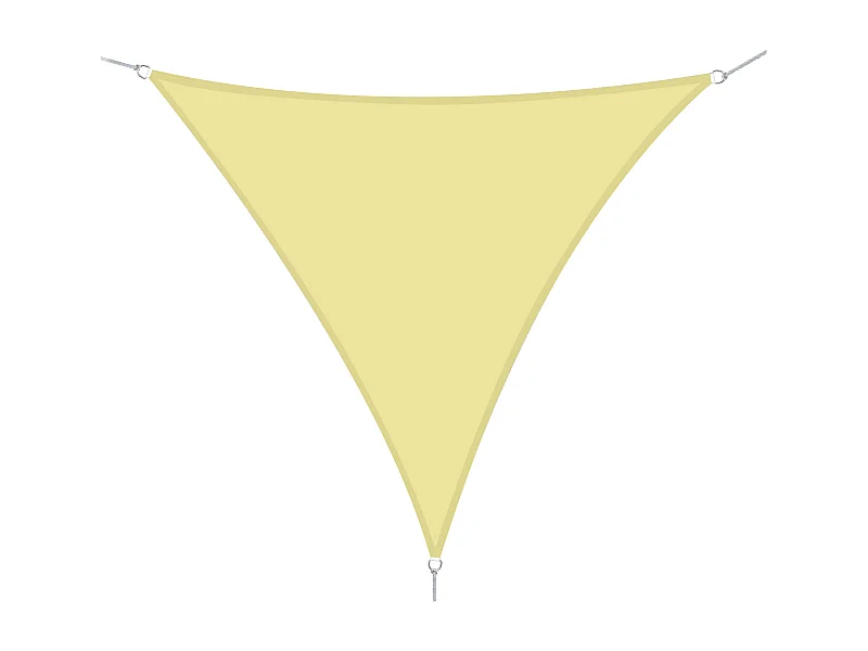 Toldo vela triangular arena 600x600x600 cm Outsunny