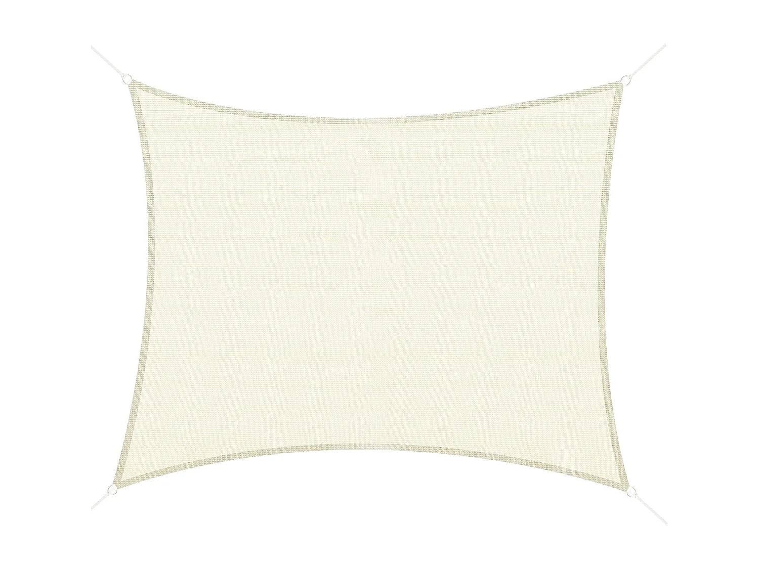 Toldo vela rectangular crema 300x400 cm Outsunny