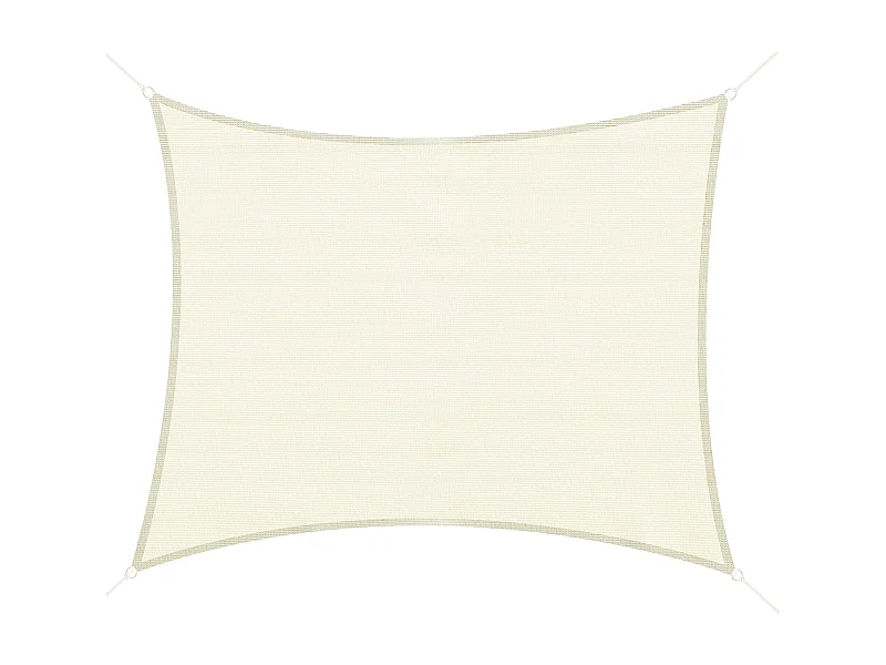 Toldo vela rectangular crema 300x400 cm Outsunny