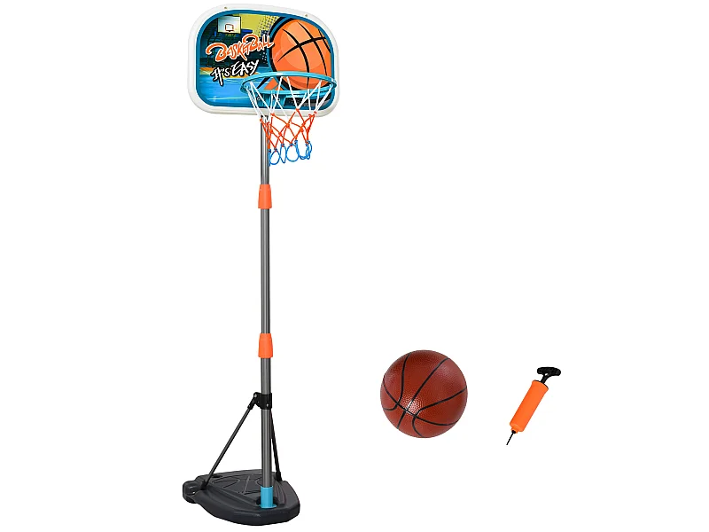 Canasta de baloncesto con soporte multicolor 32x65x126 cm HOMCOM