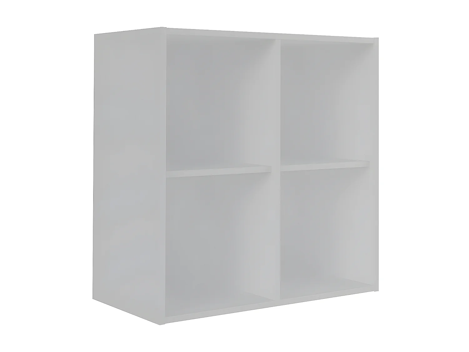 Casier de rangement 4 cases  panneaux de fibres blanc TIMEUS