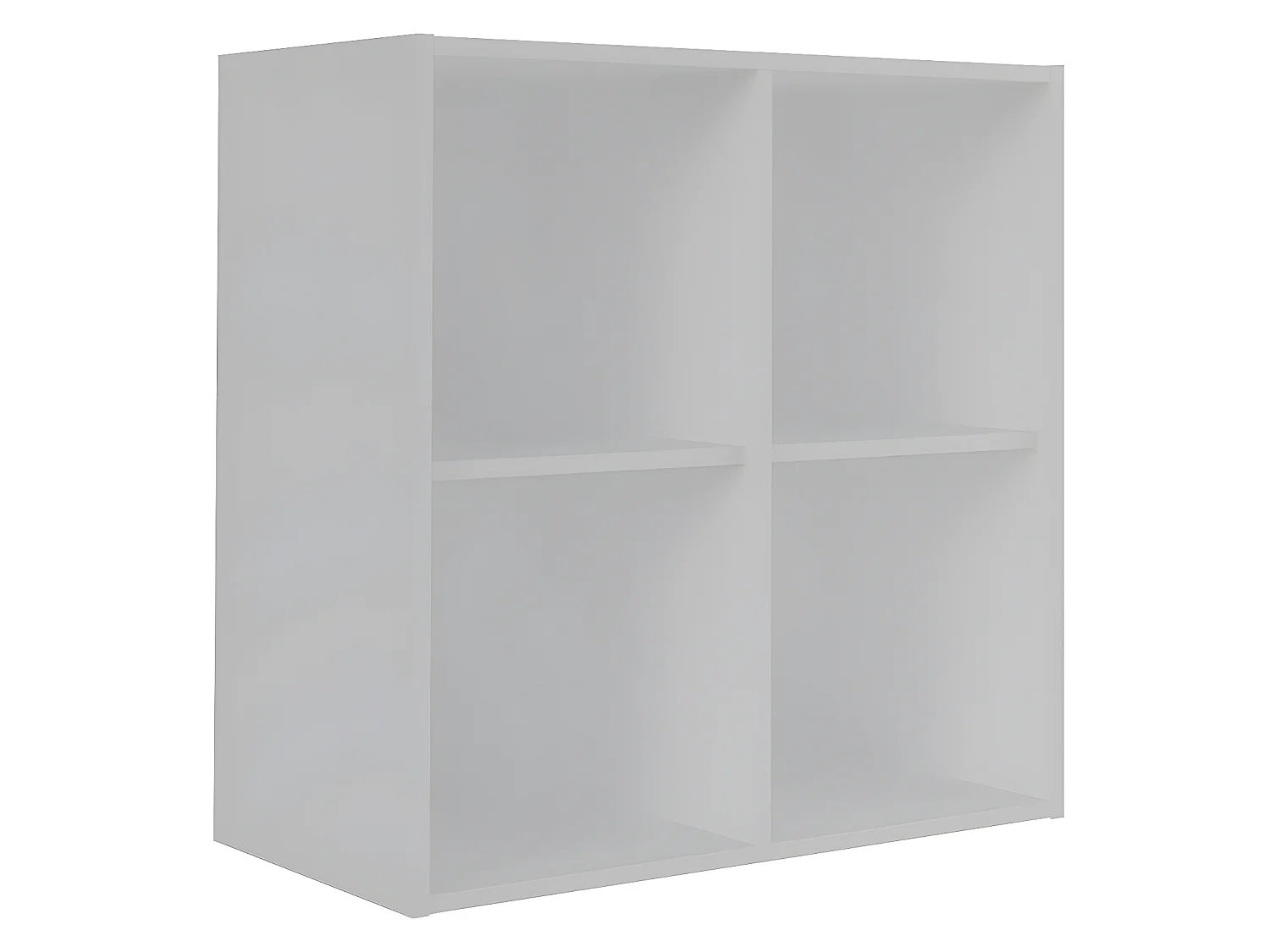 Casier de rangement 4 cases  panneaux de fibres blanc TIMEUS