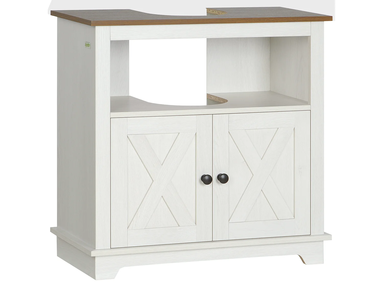 Armario de baño blanco 60x30x60 cm kleankin