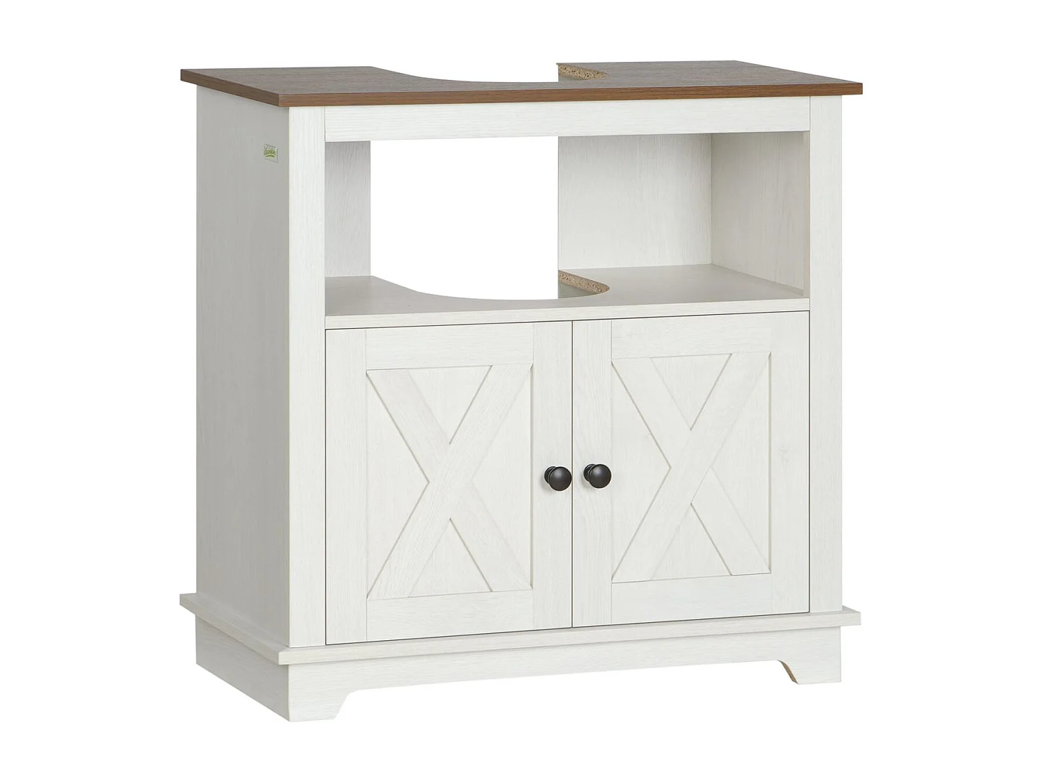 Armario de baño blanco 60x30x60 cm kleankin