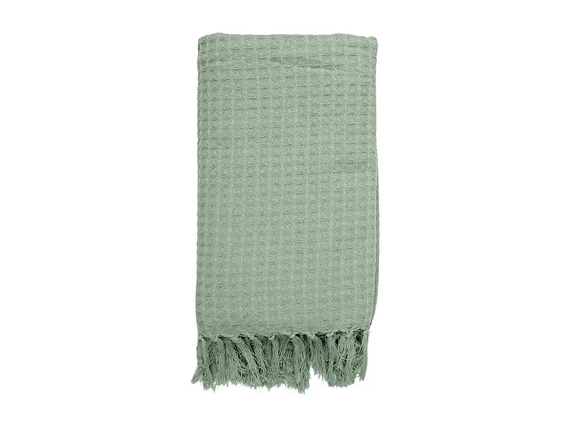 Jeté de Canapé "Gaufré" 130x160cm Vert d'Eau