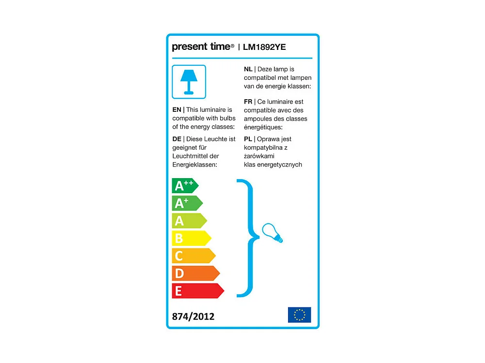 Lampe de table en métal Gala - Hauteur 32 cm - LEITMOTIV