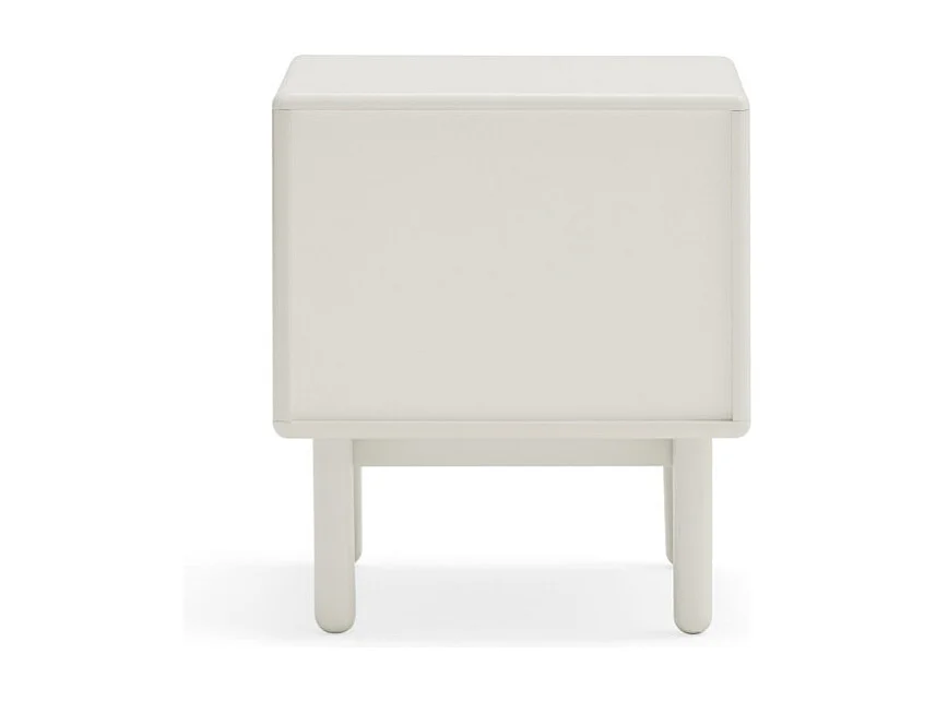 Corvo - Table de chevet en bois - Blanc
