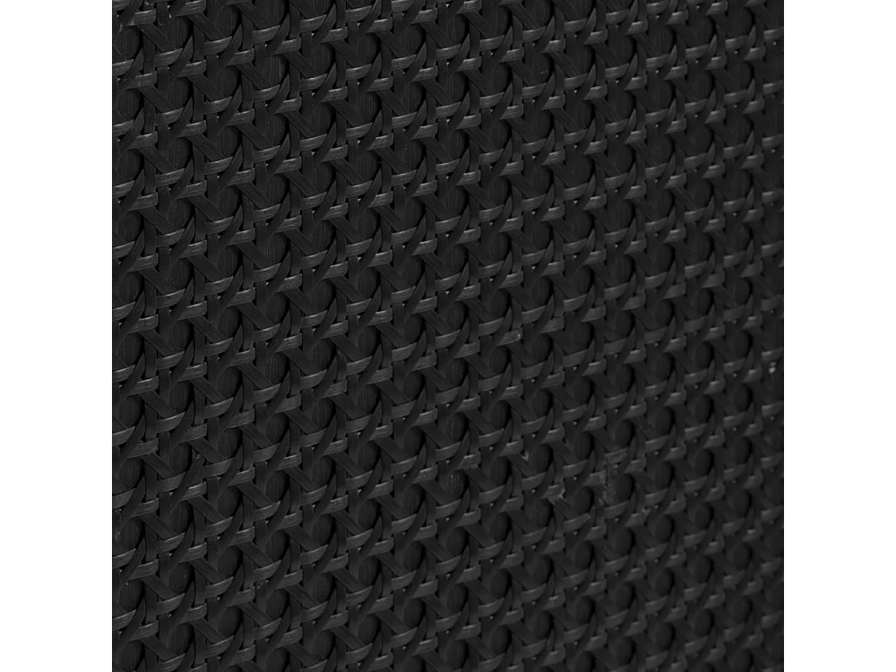 Rinto - Table de chevet 1 tiroir en bois et métal - Noir