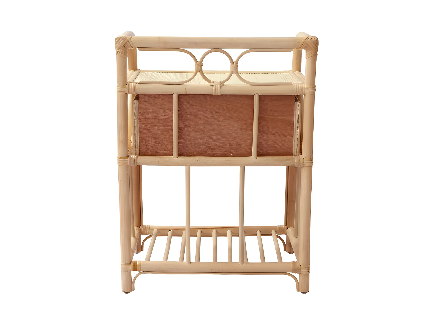 Tondano - Table de chevet en rotin - Naturel