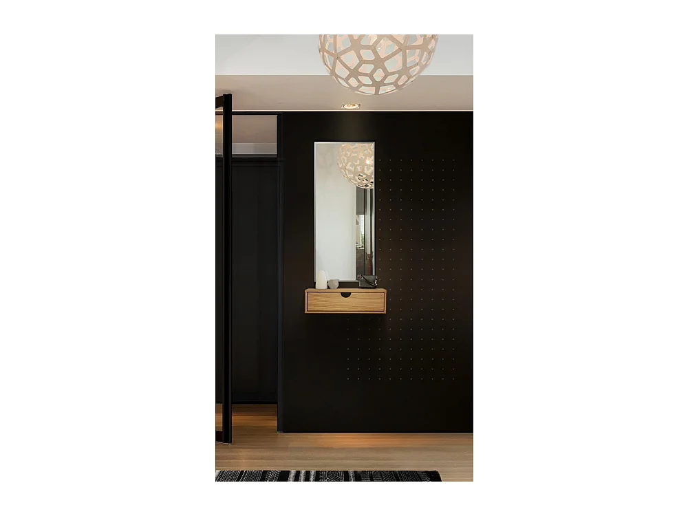 Chevet Mural Design en Bois "Tafar" 40cm Chêne