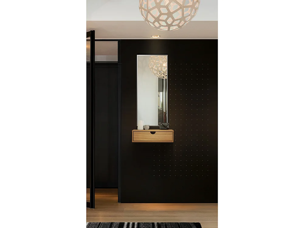 Chevet Mural Design en Bois "Tafar" 40cm Chêne