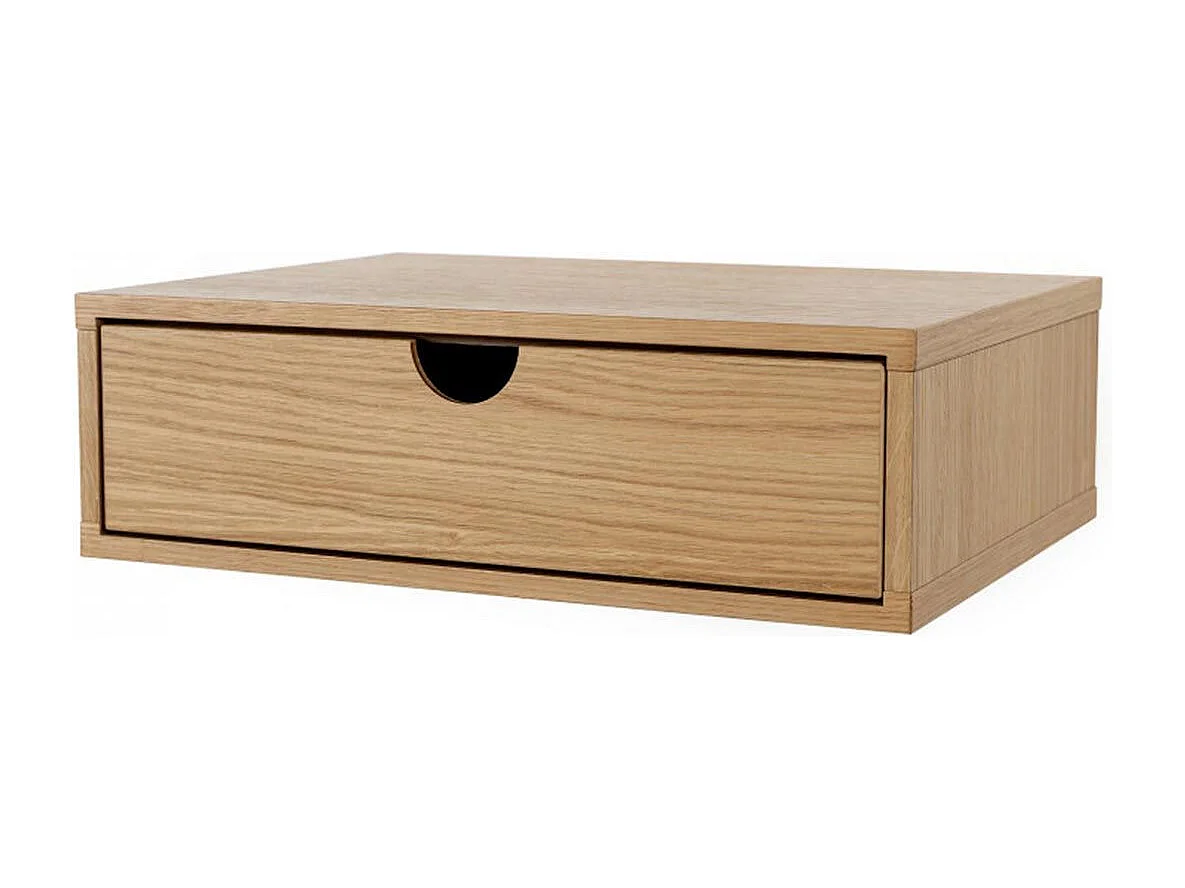 Chevet Mural Design en Bois "Tafar" 40cm Chêne