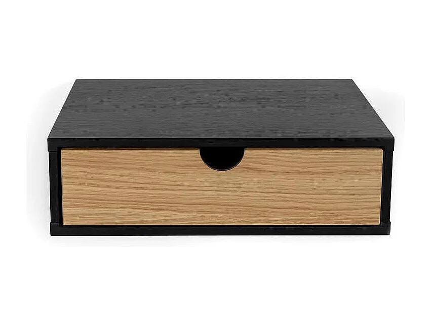 Chevet Mural Design en Bois "Tafar" 40cm Noir