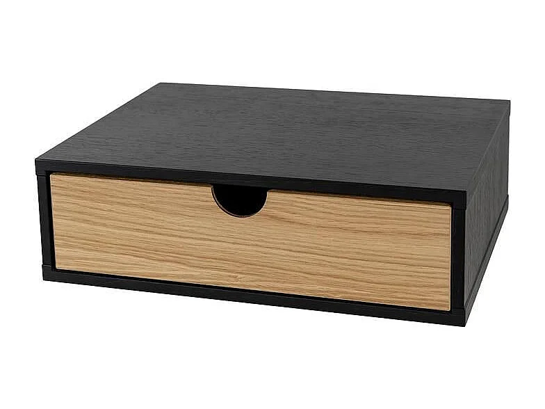 Chevet Mural Design en Bois "Tafar" 40cm Noir