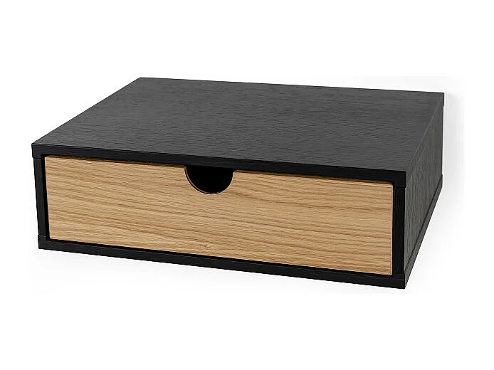 Chevet Mural Design en Bois "Tafar" 40cm Noir