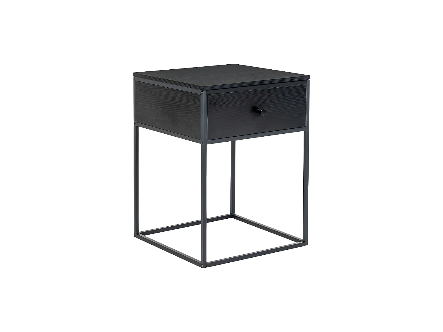 Vita Nachttisch 1 Schublade schwarz.