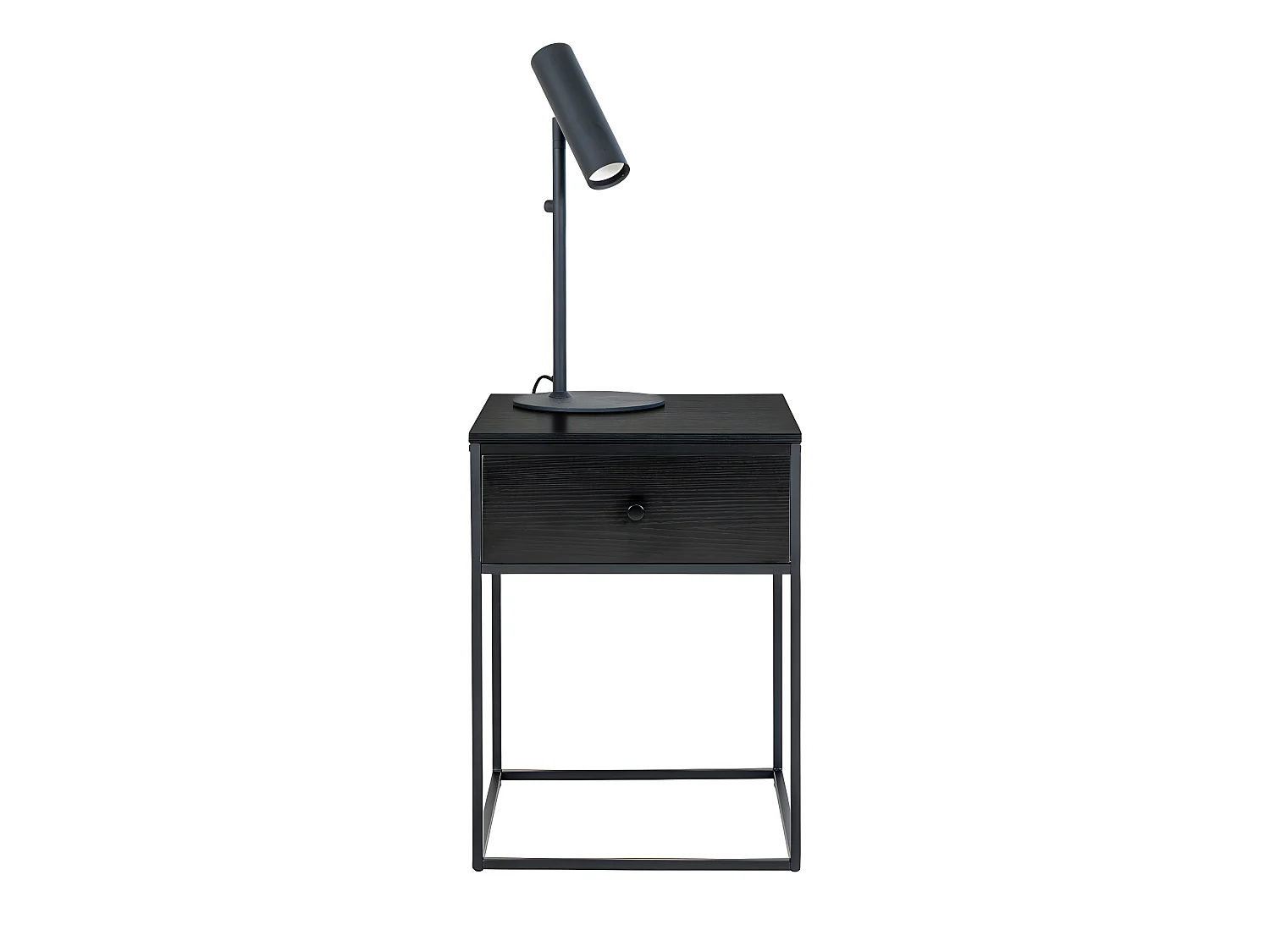 Vita Nachttisch 1 Schublade schwarz.