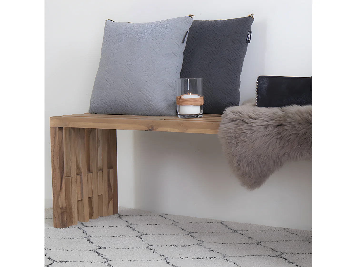 Benidorm - Banc en teck L140cm - Naturel