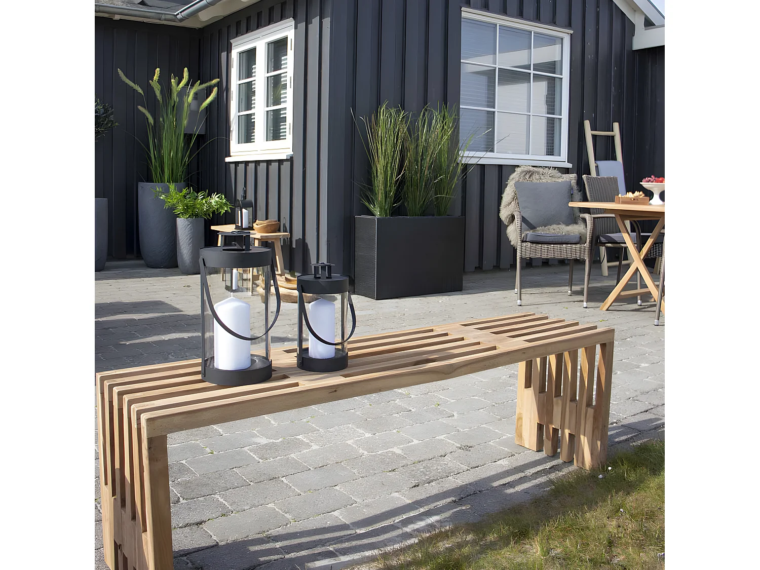 Benidorm - Banc en teck L140cm - Naturel