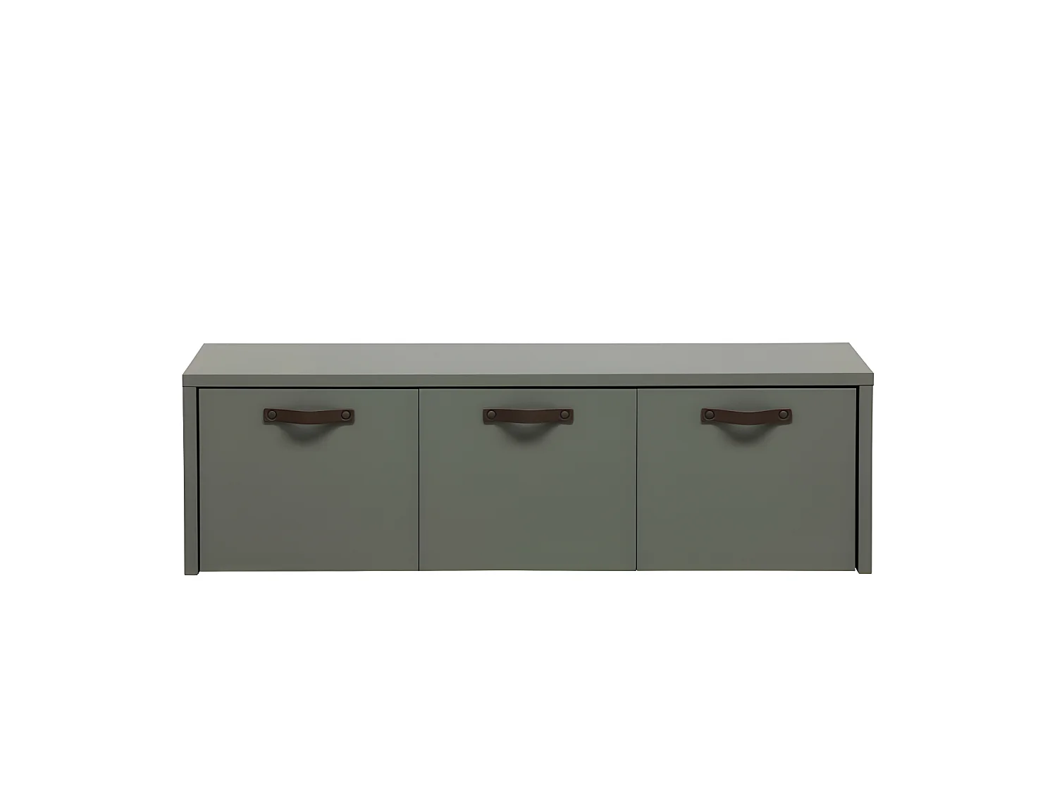 Stage - Banc de rangement en bois - Vert kaki
