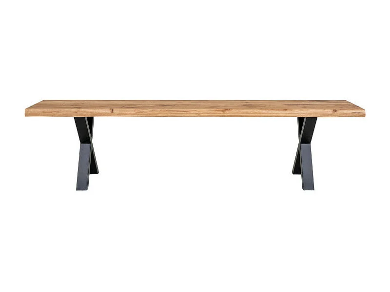 Toulon - Banc en bois avec pieds en X L180cm - Couleur - Bois clair